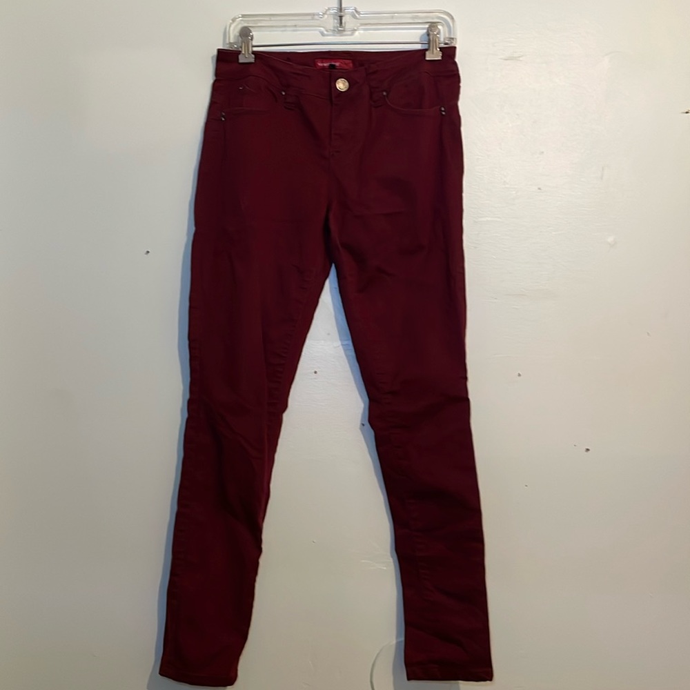 YMI Dark Red Skinny Jeans, size 11